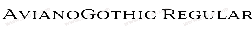 AvianoGothic Regular字体转换